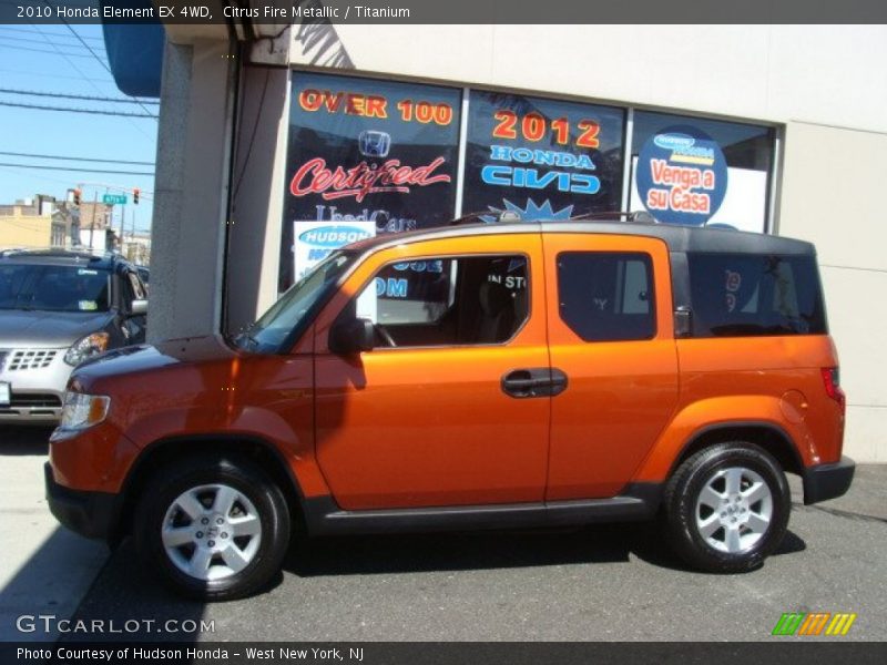 Citrus Fire Metallic / Titanium 2010 Honda Element EX 4WD
