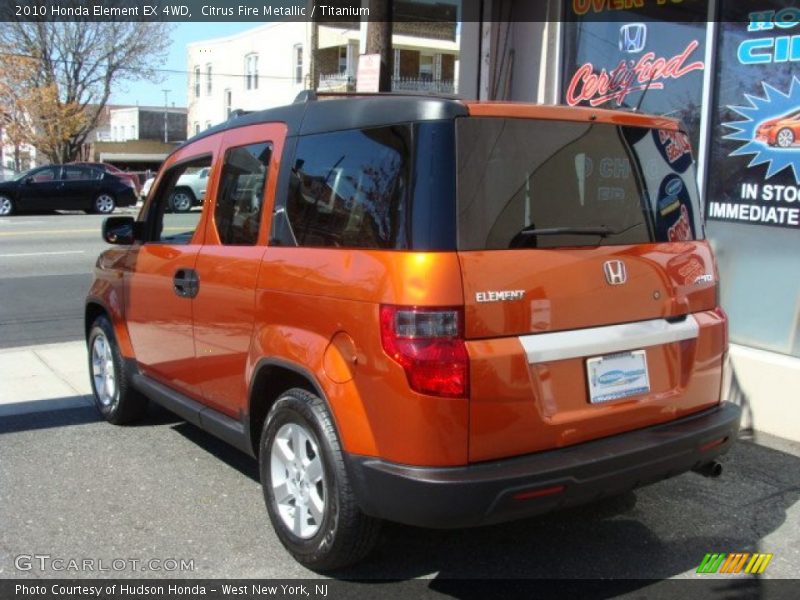 Citrus Fire Metallic / Titanium 2010 Honda Element EX 4WD