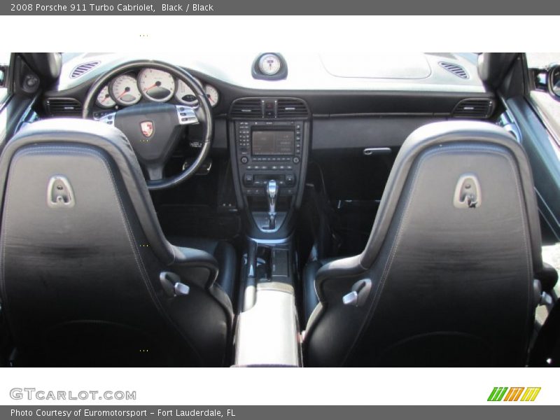 Black / Black 2008 Porsche 911 Turbo Cabriolet