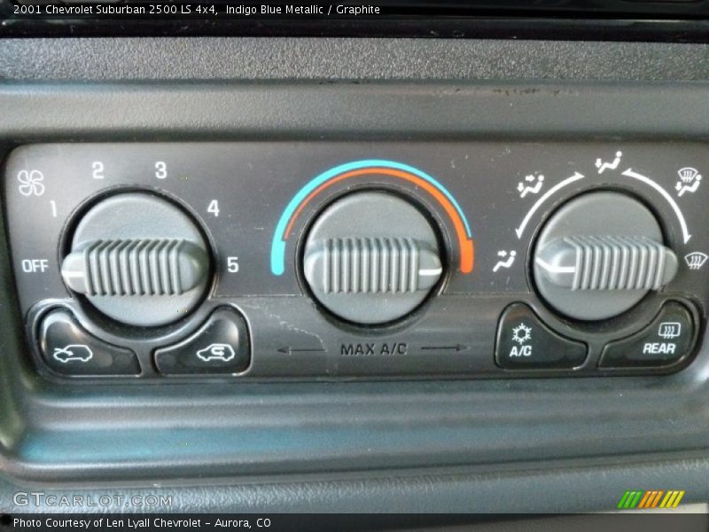 Controls of 2001 Suburban 2500 LS 4x4