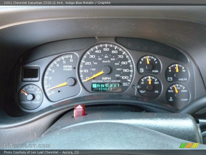  2001 Suburban 2500 LS 4x4 2500 LS 4x4 Gauges