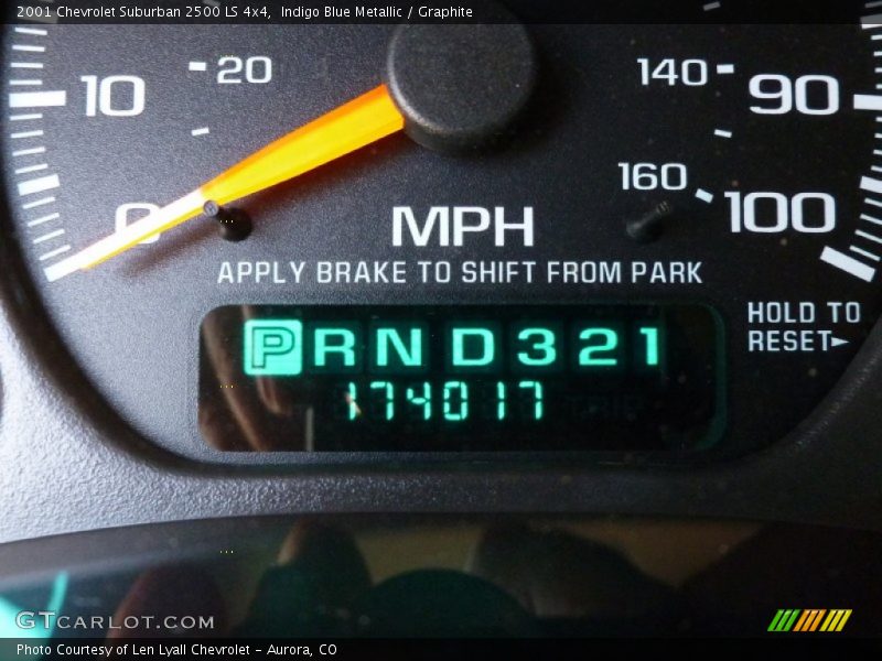 Indigo Blue Metallic / Graphite 2001 Chevrolet Suburban 2500 LS 4x4