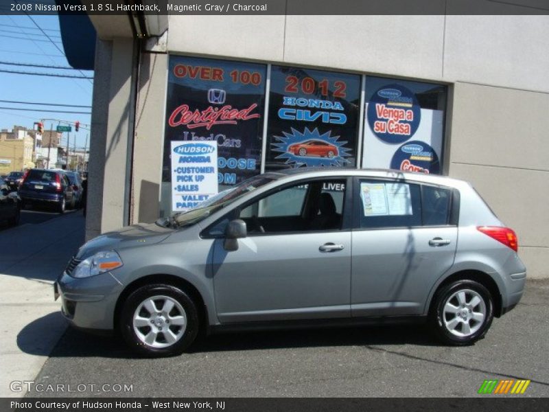 Magnetic Gray / Charcoal 2008 Nissan Versa 1.8 SL Hatchback
