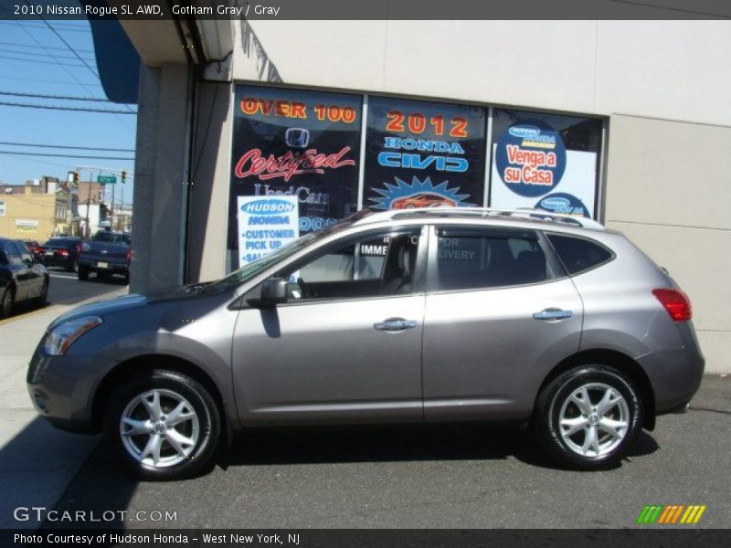 Gotham Gray / Gray 2010 Nissan Rogue SL AWD