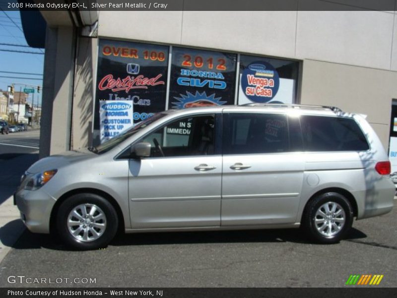 Silver Pearl Metallic / Gray 2008 Honda Odyssey EX-L