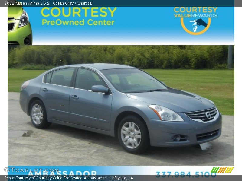 Ocean Gray / Charcoal 2011 Nissan Altima 2.5 S