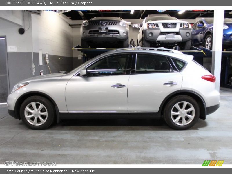 Liquid Platinum / Graphite 2009 Infiniti EX 35 AWD