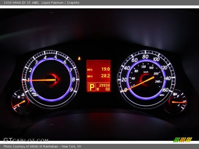 Liquid Platinum / Graphite 2009 Infiniti EX 35 AWD