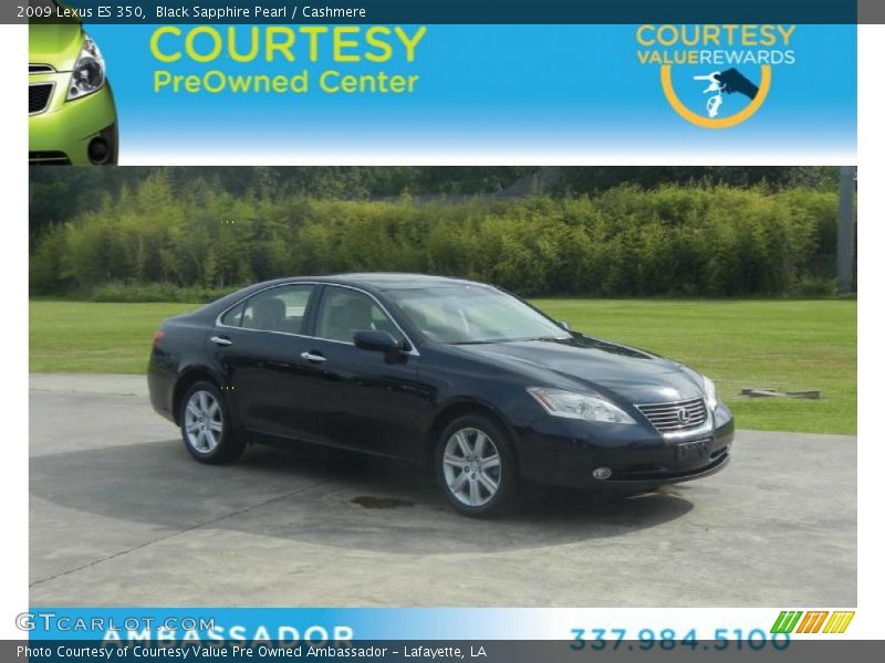 Black Sapphire Pearl / Cashmere 2009 Lexus ES 350