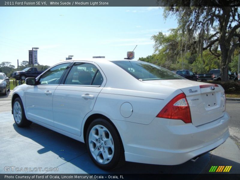 White Suede / Medium Light Stone 2011 Ford Fusion SE V6