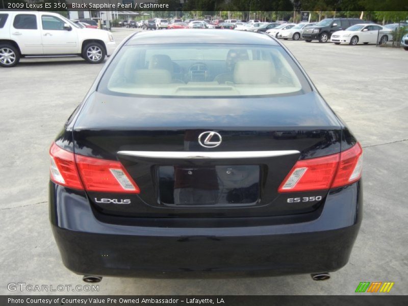 Black Sapphire Pearl / Cashmere 2009 Lexus ES 350