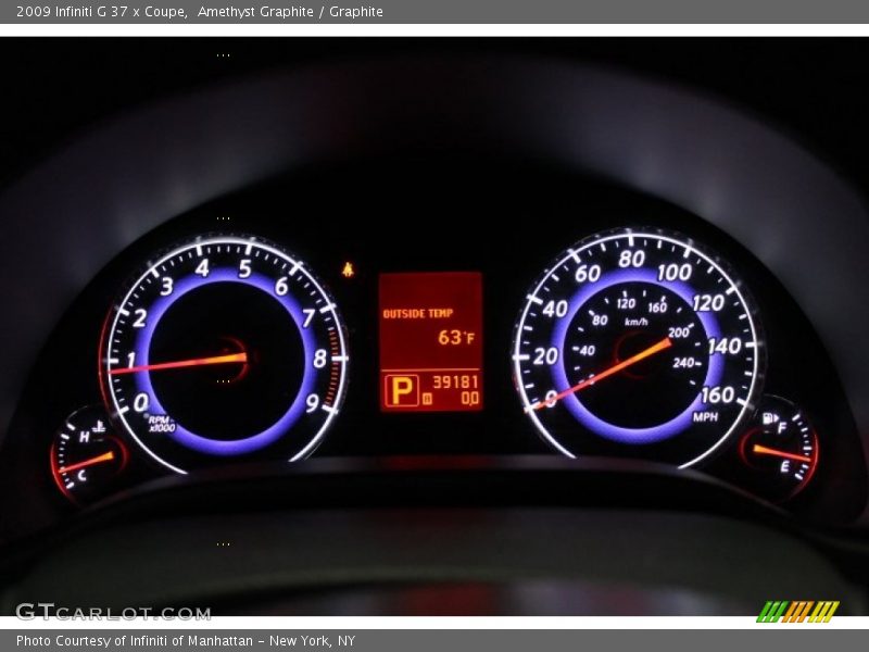 Amethyst Graphite / Graphite 2009 Infiniti G 37 x Coupe