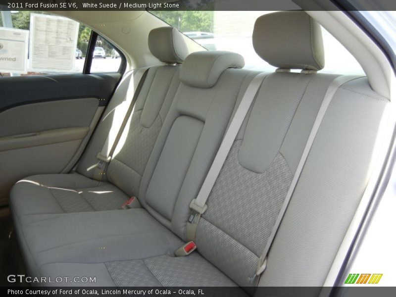 White Suede / Medium Light Stone 2011 Ford Fusion SE V6