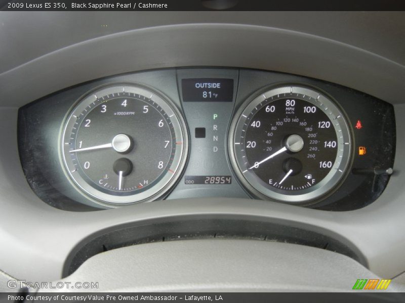 Black Sapphire Pearl / Cashmere 2009 Lexus ES 350