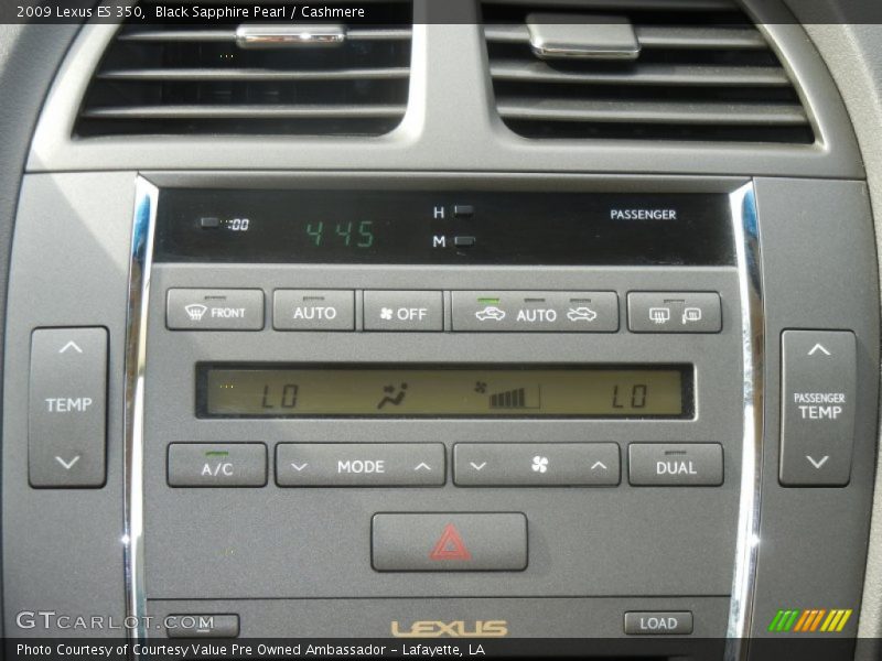 Black Sapphire Pearl / Cashmere 2009 Lexus ES 350