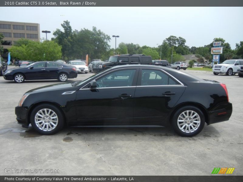 Black Raven / Ebony 2010 Cadillac CTS 3.0 Sedan