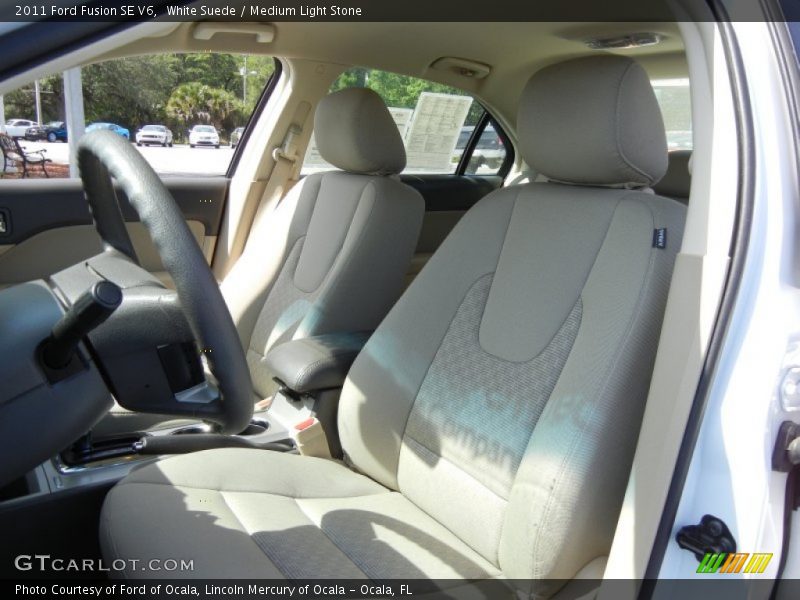 White Suede / Medium Light Stone 2011 Ford Fusion SE V6