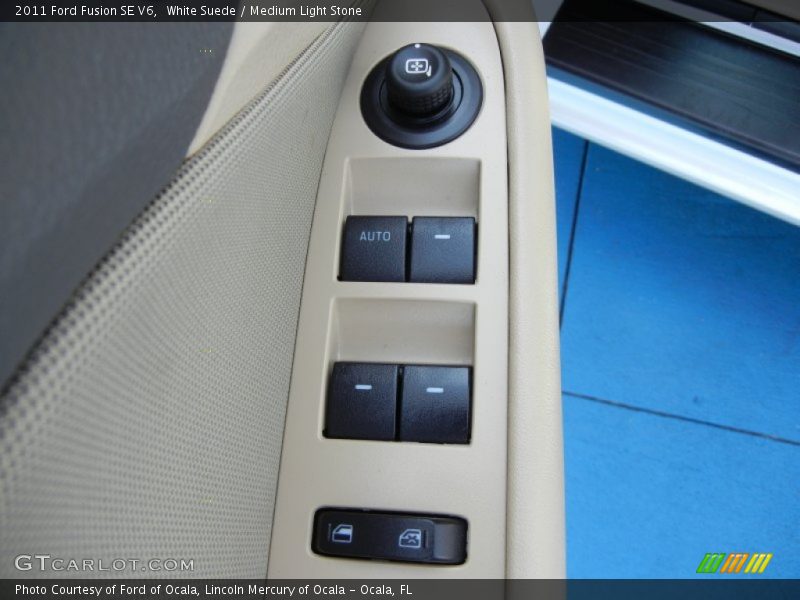 White Suede / Medium Light Stone 2011 Ford Fusion SE V6