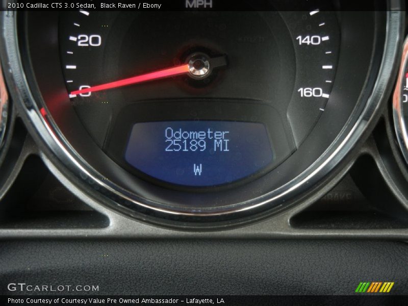 Black Raven / Ebony 2010 Cadillac CTS 3.0 Sedan