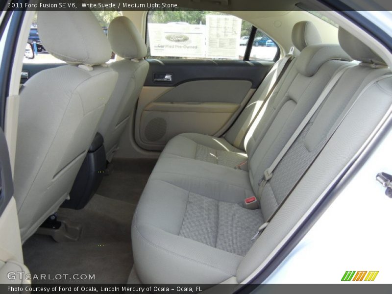 White Suede / Medium Light Stone 2011 Ford Fusion SE V6