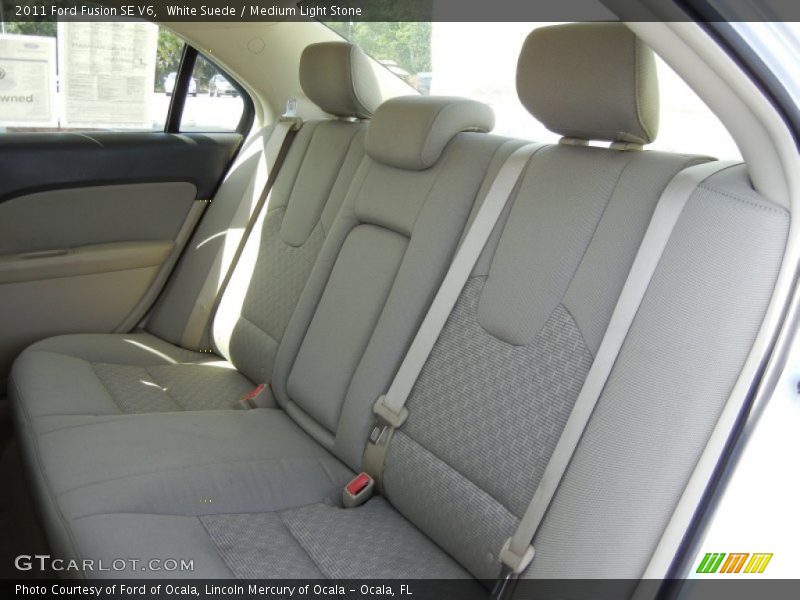 White Suede / Medium Light Stone 2011 Ford Fusion SE V6