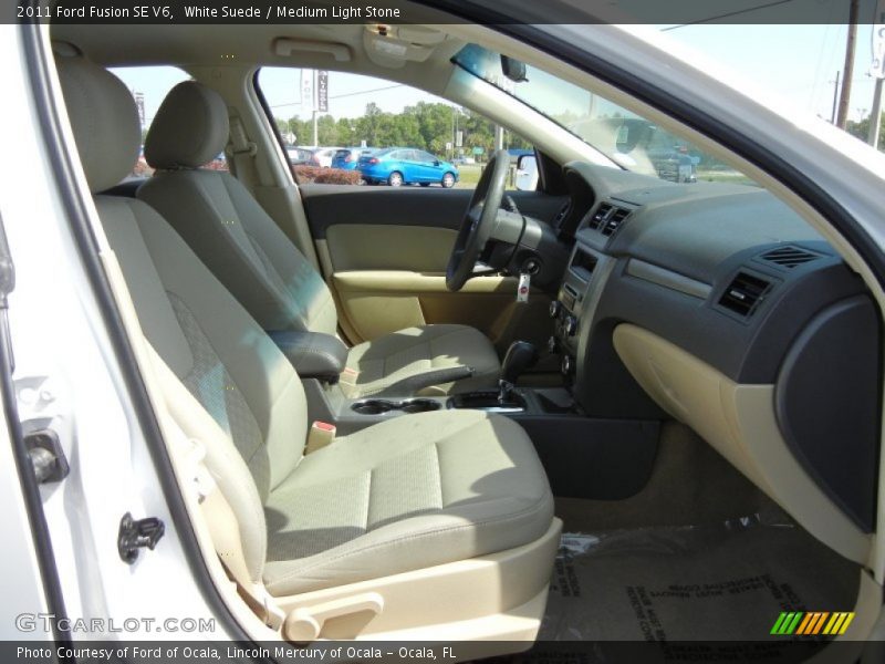 White Suede / Medium Light Stone 2011 Ford Fusion SE V6