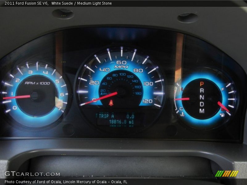 White Suede / Medium Light Stone 2011 Ford Fusion SE V6