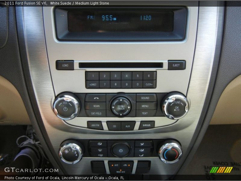White Suede / Medium Light Stone 2011 Ford Fusion SE V6