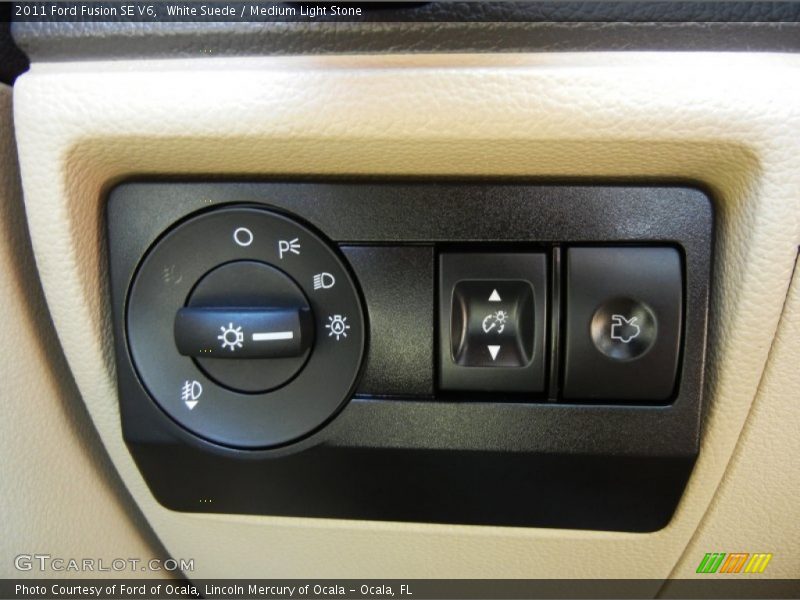 White Suede / Medium Light Stone 2011 Ford Fusion SE V6
