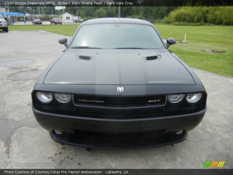 Brilliant Black Crystal Pearl / Dark Slate Gray 2010 Dodge Challenger SRT8