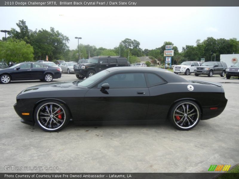 Brilliant Black Crystal Pearl / Dark Slate Gray 2010 Dodge Challenger SRT8