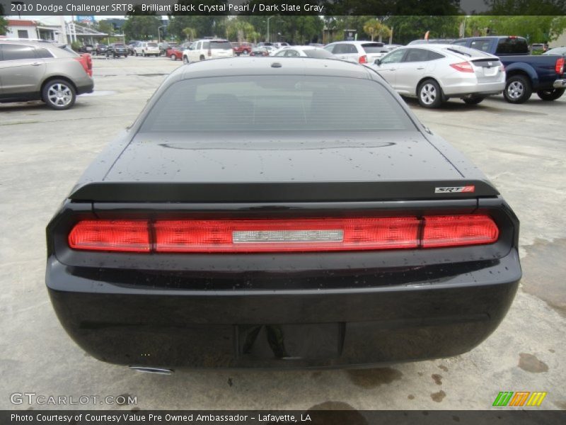 Brilliant Black Crystal Pearl / Dark Slate Gray 2010 Dodge Challenger SRT8