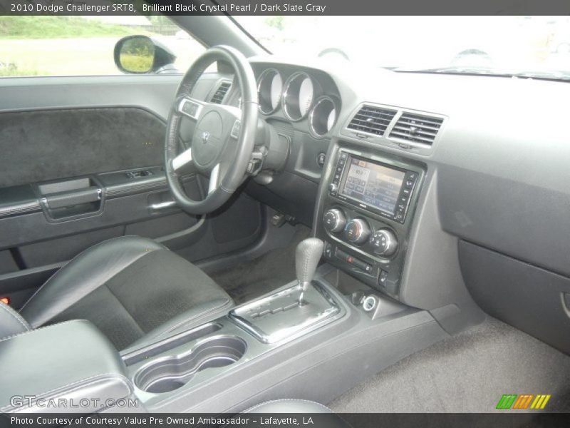 Brilliant Black Crystal Pearl / Dark Slate Gray 2010 Dodge Challenger SRT8