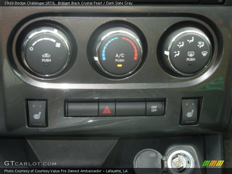 Brilliant Black Crystal Pearl / Dark Slate Gray 2010 Dodge Challenger SRT8