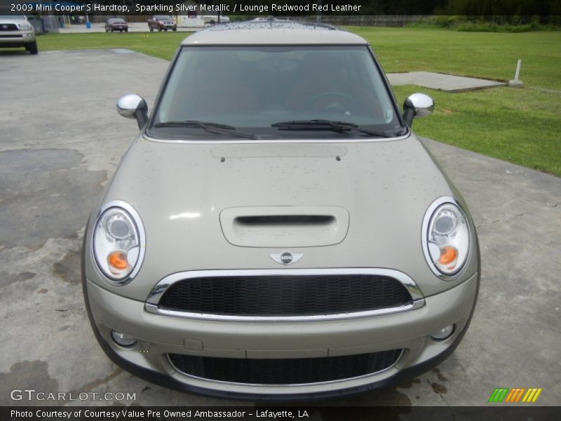 Sparkling Silver Metallic / Lounge Redwood Red Leather 2009 Mini Cooper S Hardtop