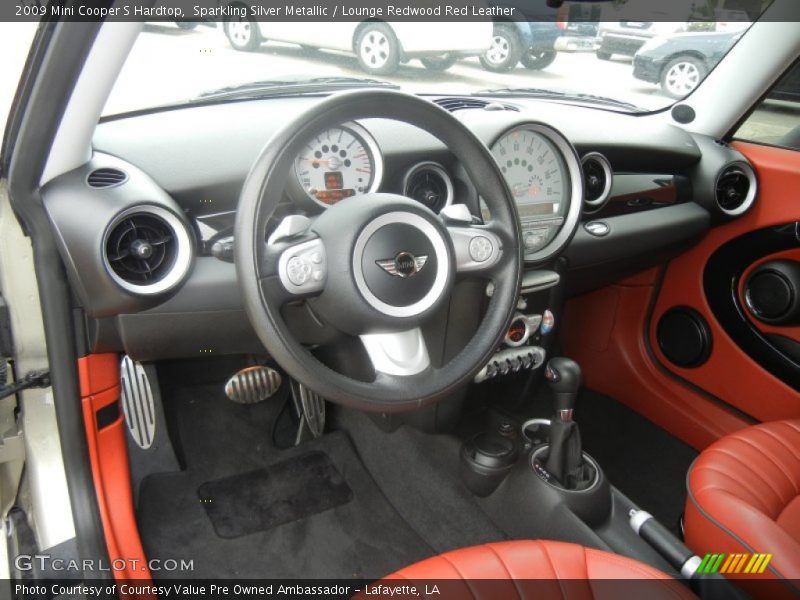  2009 Cooper S Hardtop Lounge Redwood Red Leather Interior