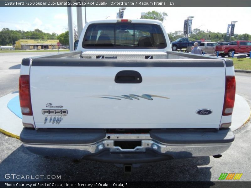 Oxford White / Medium Prairie Tan 1999 Ford F350 Super Duty Lariat SuperCab 4x4 Dually