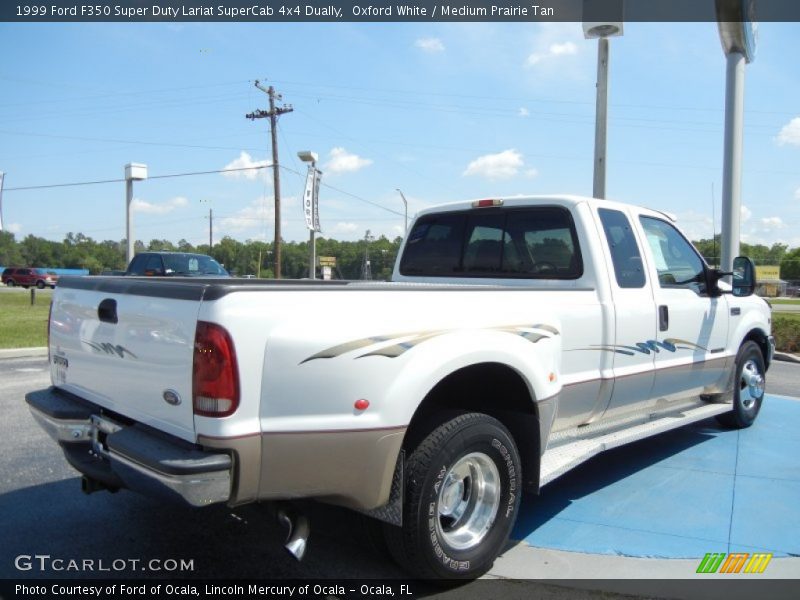 Oxford White / Medium Prairie Tan 1999 Ford F350 Super Duty Lariat SuperCab 4x4 Dually