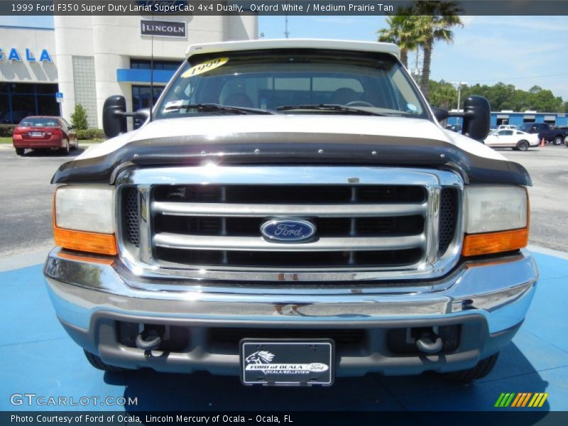 Oxford White / Medium Prairie Tan 1999 Ford F350 Super Duty Lariat SuperCab 4x4 Dually
