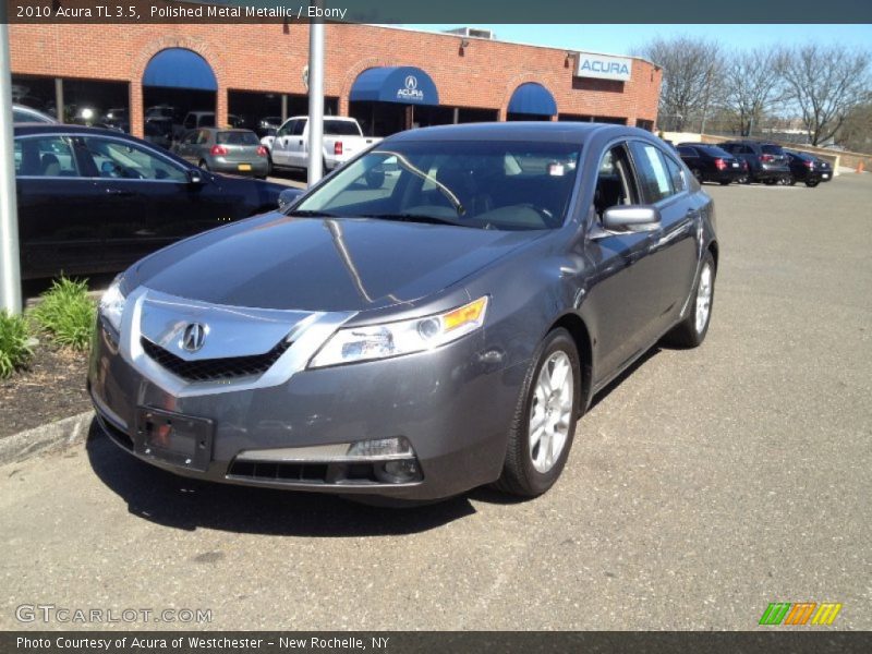 Polished Metal Metallic / Ebony 2010 Acura TL 3.5