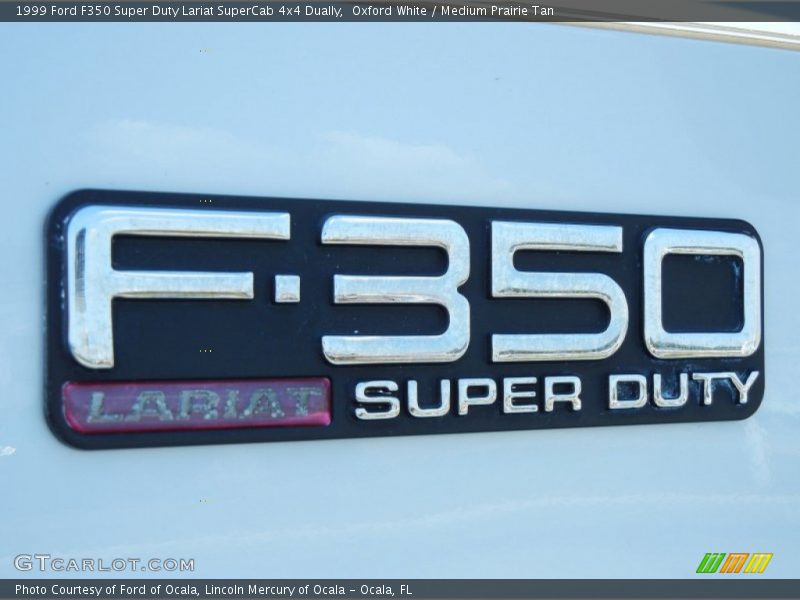 Oxford White / Medium Prairie Tan 1999 Ford F350 Super Duty Lariat SuperCab 4x4 Dually