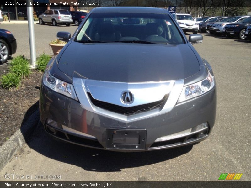 Polished Metal Metallic / Ebony 2010 Acura TL 3.5