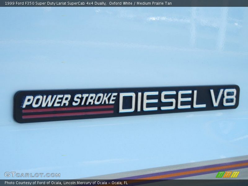 Oxford White / Medium Prairie Tan 1999 Ford F350 Super Duty Lariat SuperCab 4x4 Dually