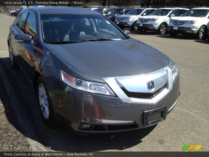 Polished Metal Metallic / Ebony 2010 Acura TL 3.5