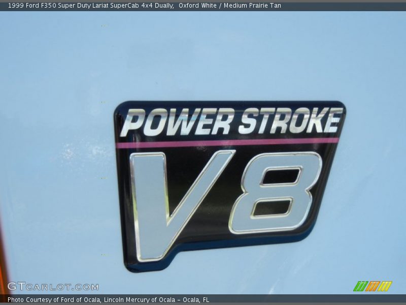 Oxford White / Medium Prairie Tan 1999 Ford F350 Super Duty Lariat SuperCab 4x4 Dually