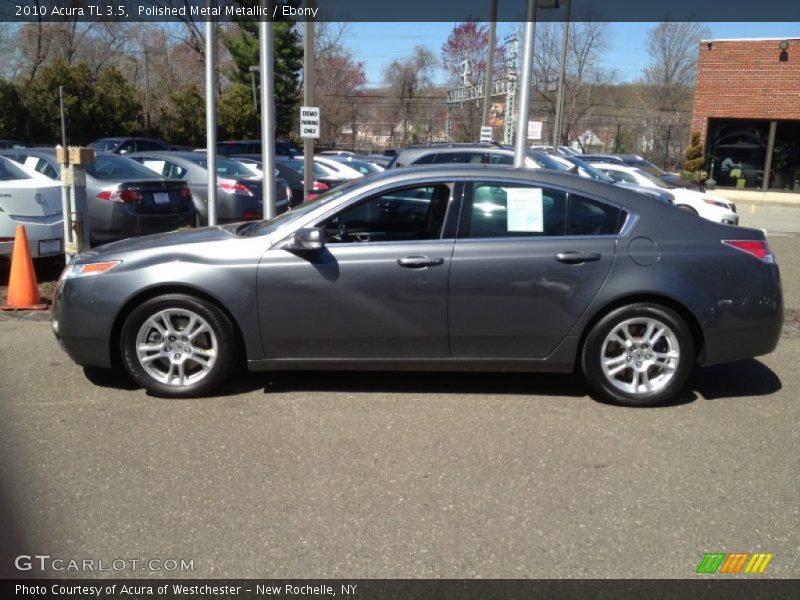 Polished Metal Metallic / Ebony 2010 Acura TL 3.5