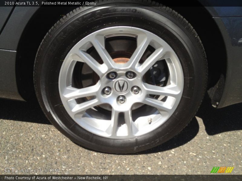 Polished Metal Metallic / Ebony 2010 Acura TL 3.5