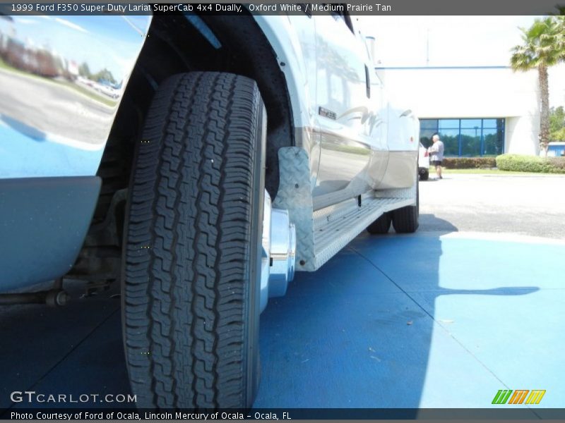 Oxford White / Medium Prairie Tan 1999 Ford F350 Super Duty Lariat SuperCab 4x4 Dually