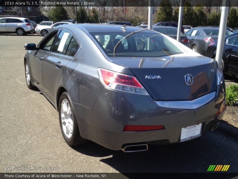 Polished Metal Metallic / Ebony 2010 Acura TL 3.5