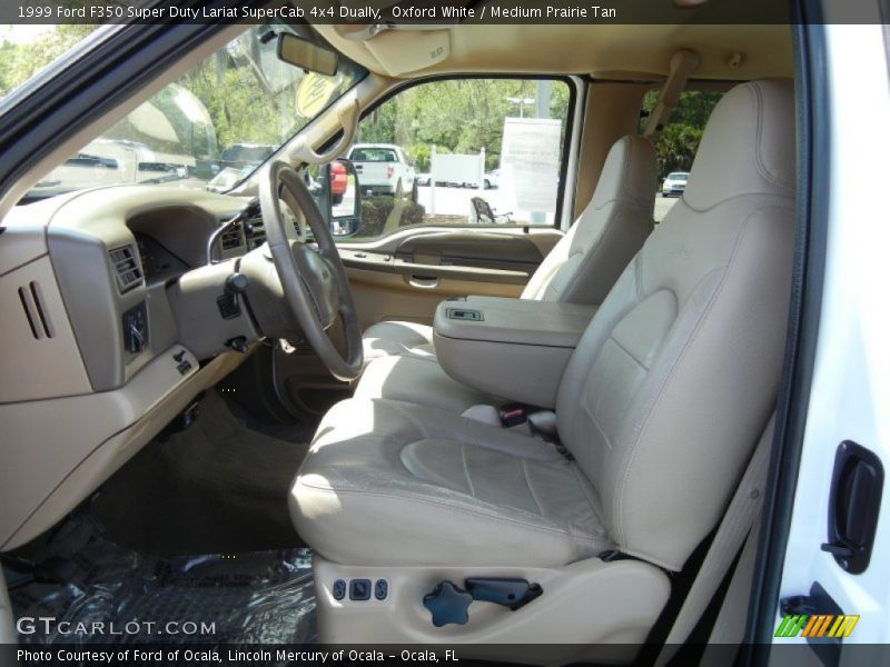 Oxford White / Medium Prairie Tan 1999 Ford F350 Super Duty Lariat SuperCab 4x4 Dually